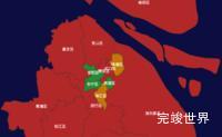 上海市地图geoJson数据渲染实例